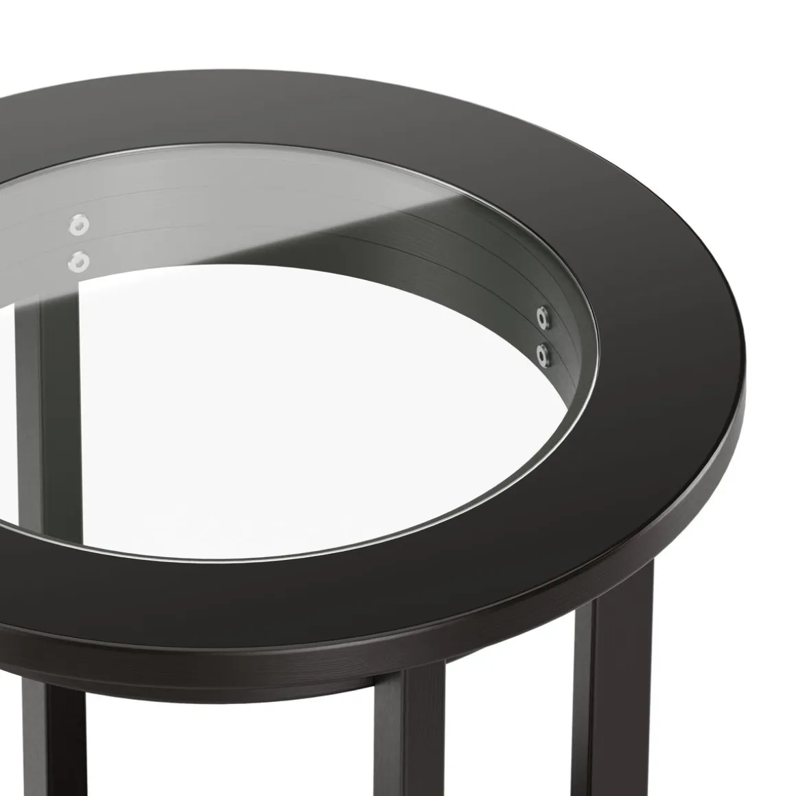 Beistelltisch Holz BAREL 47 x 57 cm schwarz
