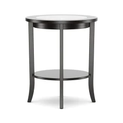 Beistelltisch Holz BAREL 47 x 57 cm schwarz