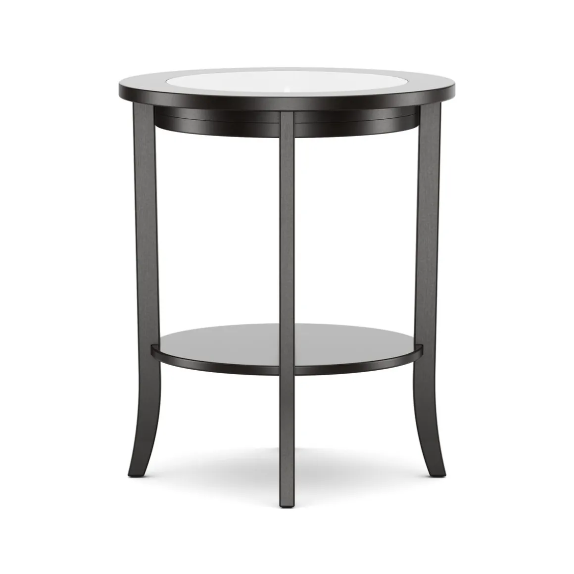Beistelltisch Holz BAREL 47 x 57 cm schwarz