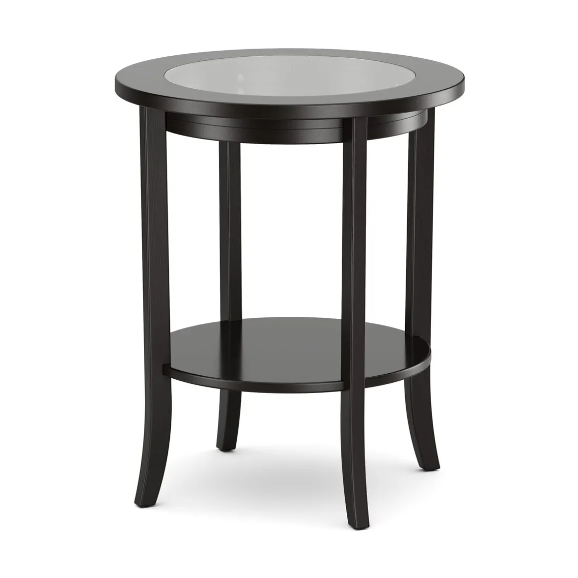 Beistelltisch Holz BAREL 47 x 57 cm schwarz