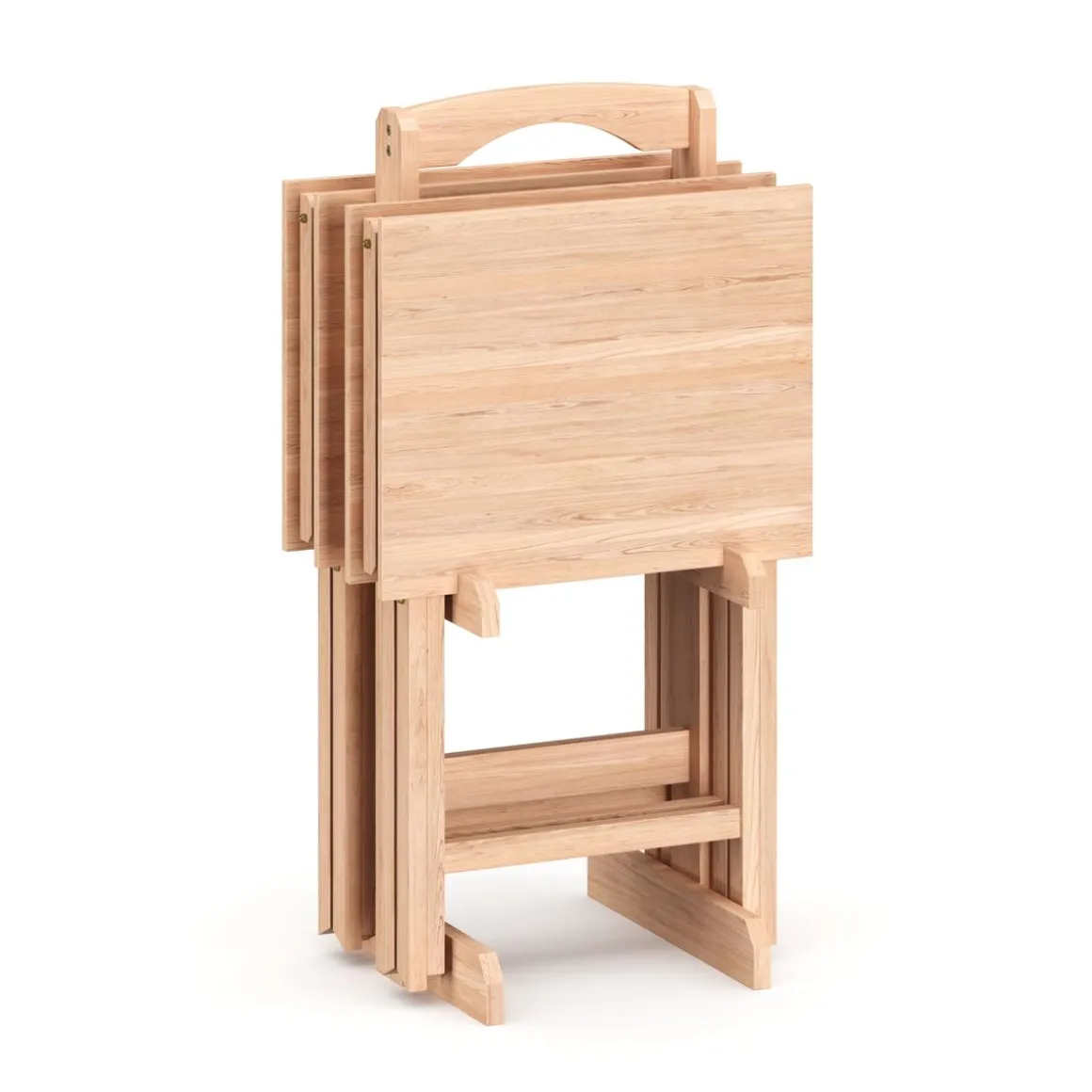 Beistelltisch Holz klappbar 4er Set natur