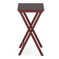 Beistelltisch Holz klappbar 4er Set dunkelbraun