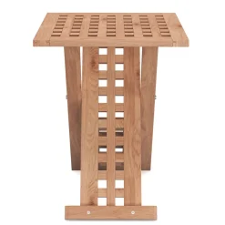 Beistelltisch Holz SILVIO klappbar 33 x 33 x 41 cm natur