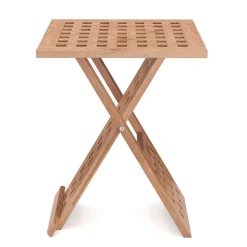 Beistelltisch Holz SILVIO klappbar 33 x 33 x 41 cm natur