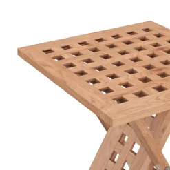 Beistelltisch Holz SILVIO klappbar 33 x 33 x 41 cm natur