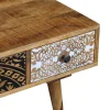 Beistelltisch Holz Vintage ERIC mit Stauraum 115 x 55 x 35 cm