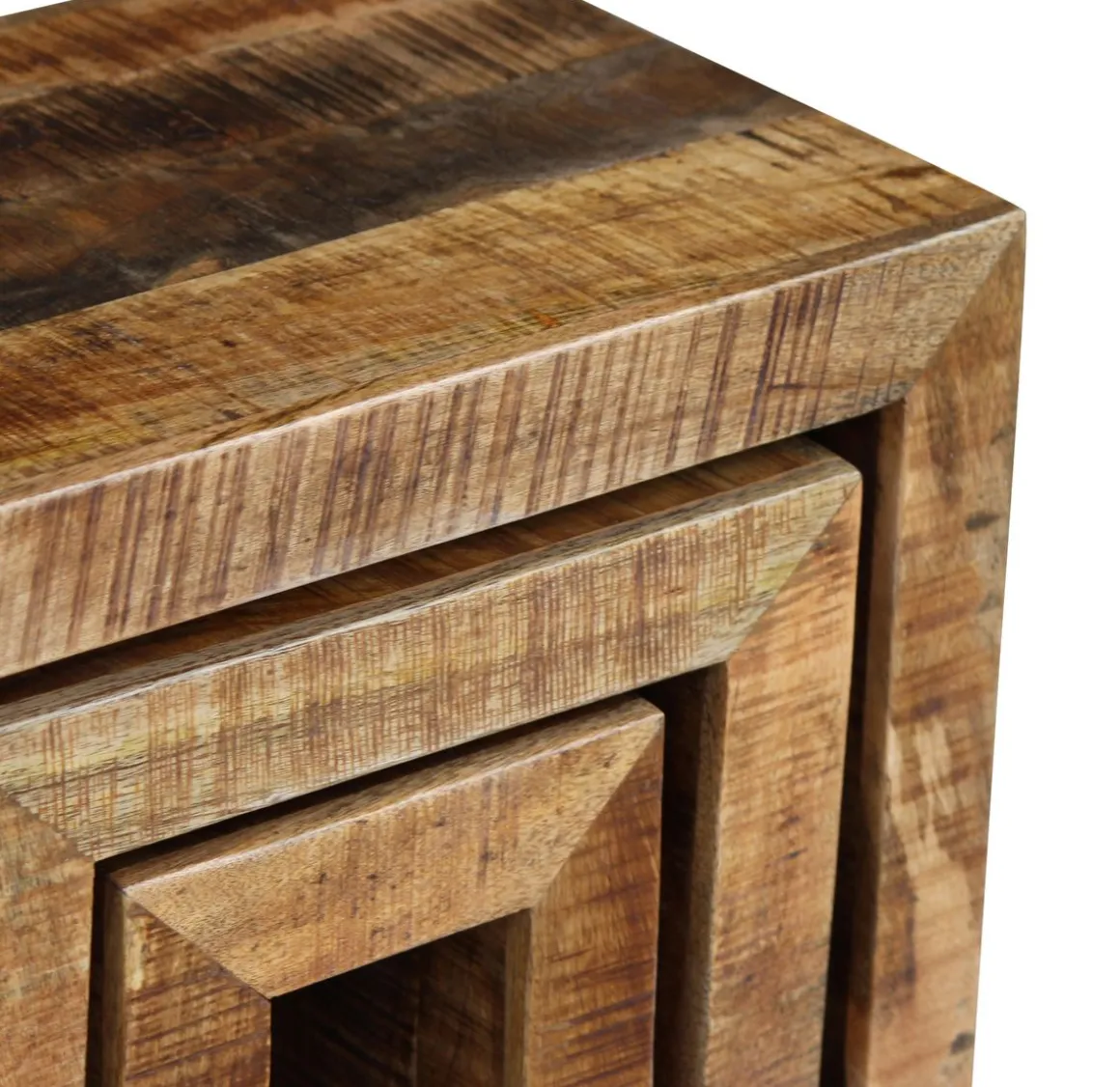 Beistelltisch Holz Vintage NATHAN 3-teilig