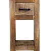 Beistelltisch Holz Vintage SEAN mit Schubalde 28 x 28 x 58 cm