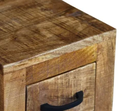 Beistelltisch Holz Vintage SEAN mit Schubalde 28 x 28 x 58 cm