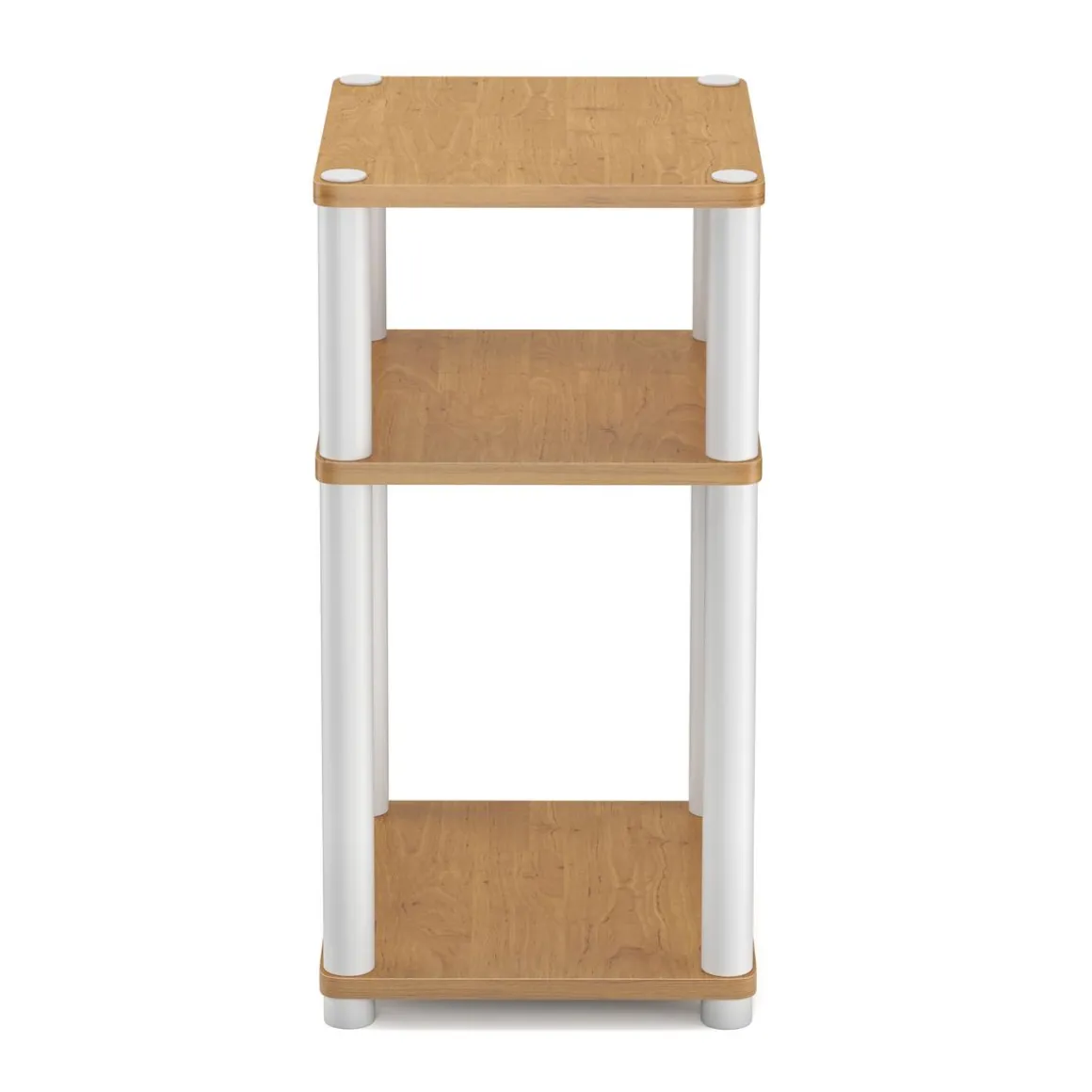 Beistelltisch INGOT 2er Set 34 x 30 x 60 cm braun/weiss