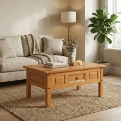 Beistelltisch JORGE 100 x 60 x 45 cm natur