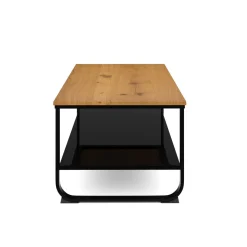 Beistelltisch JUSTUS 105 x 55 x 45 cm braun/schwarz