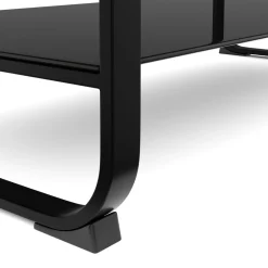 Beistelltisch JUSTUS 105 x 55 x 45 cm braun/schwarz