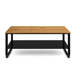 Beistelltisch JUSTUS 105 x 55 x 45 cm braun/schwarz