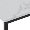 Beistelltisch KIMA 45 x 27 x 62 cm weiss/schwarz