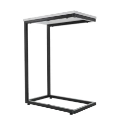 Beistelltisch KIMA 45 x 27 x 62 cm weiss/schwarz