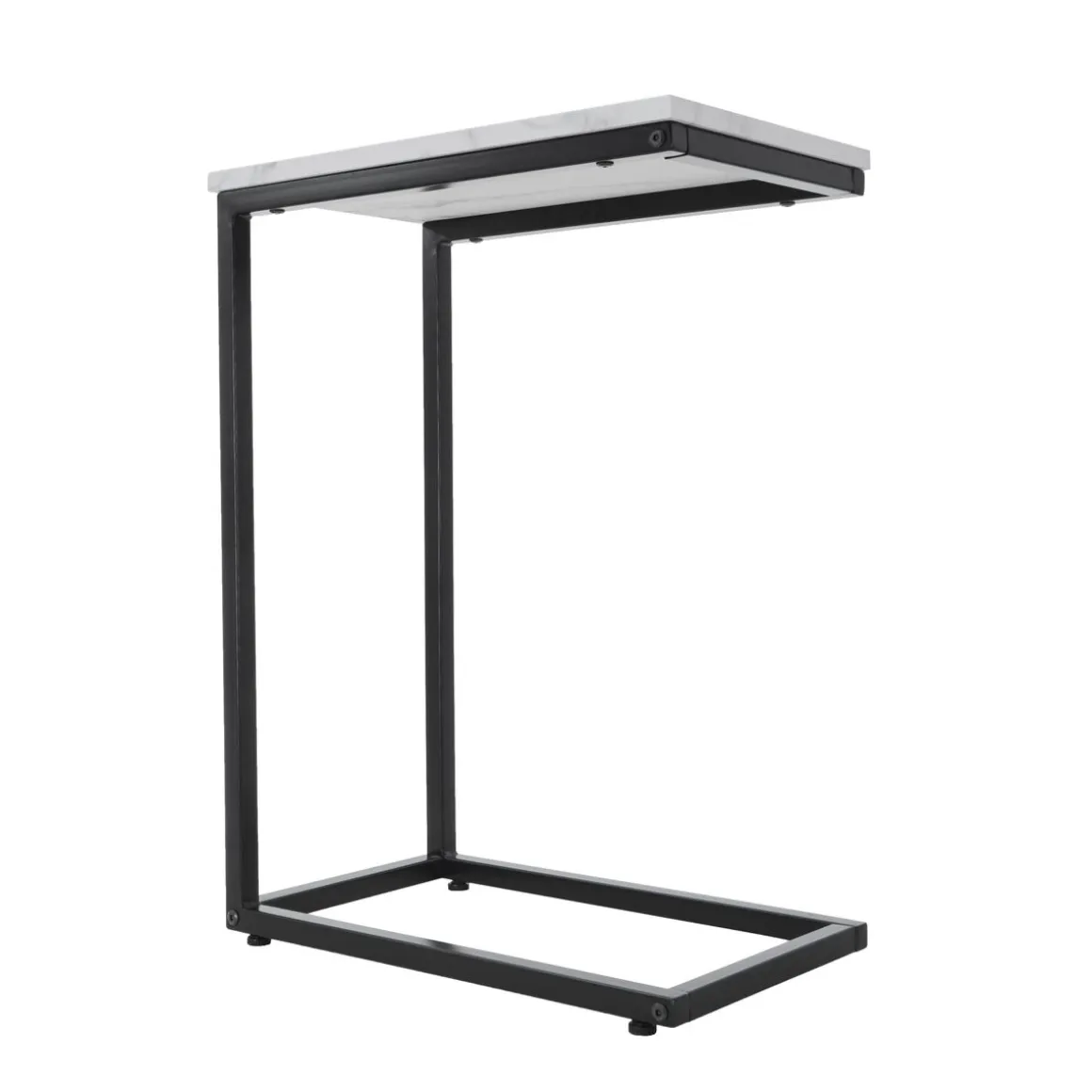 Beistelltisch KIMA 45 x 27 x 62 cm weiss/schwarz