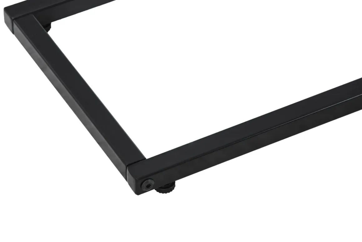 Beistelltisch KIMA 45 x 27 x 62 cm weiss/schwarz
