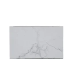 Beistelltisch KIMA 45 x 27 x 62 cm weiss/schwarz