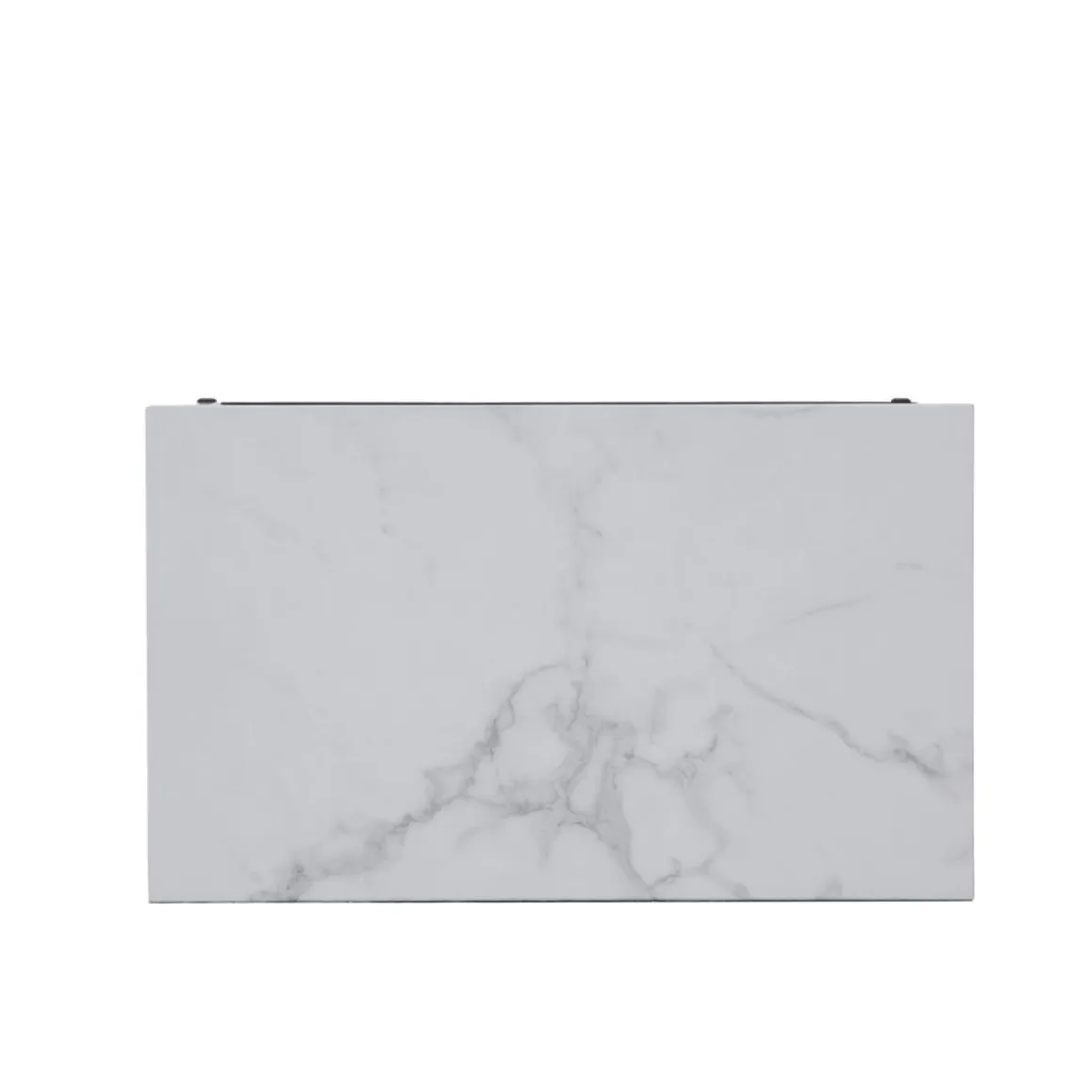 Beistelltisch KIMA 45 x 27 x 62 cm weiss/schwarz