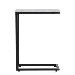 Beistelltisch KIMA 45 x 27 x 62 cm weiss/schwarz
