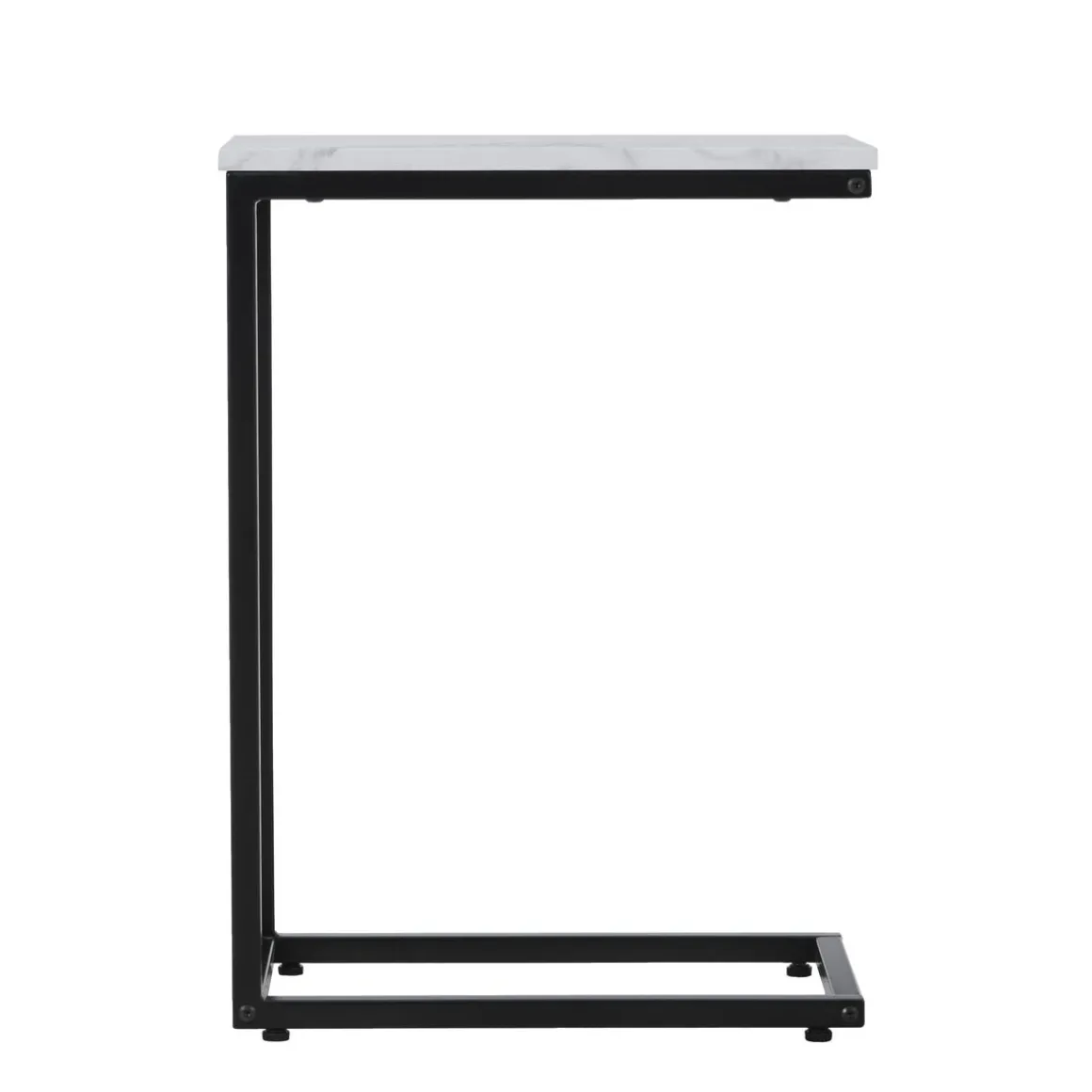 Beistelltisch KIMA 45 x 27 x 62 cm weiss/schwarz