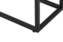 Beistelltisch KIMA 45 x 27 x 62 cm weiss/schwarz