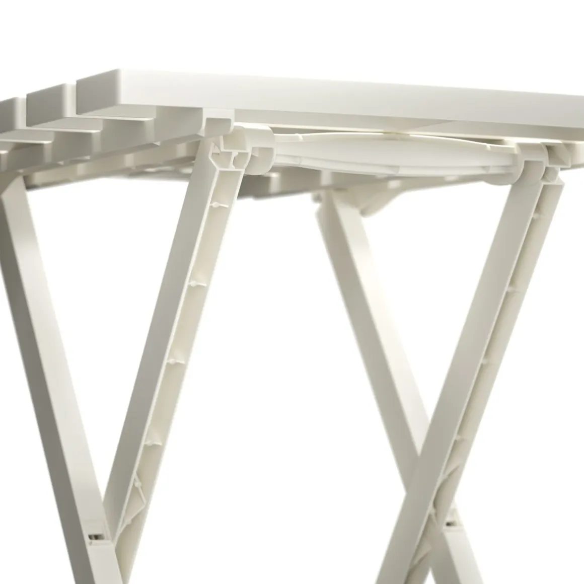 Beistelltisch klappbar 44 x 38 cm weiss