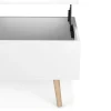 Beistelltisch Laptoptisch NORDIC 101 x 51 x 44 cm weiss