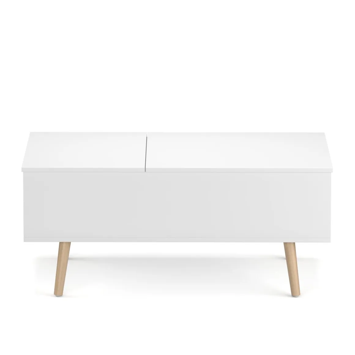 Beistelltisch Laptoptisch NORDIC 101 x 51 x 44 cm weiss