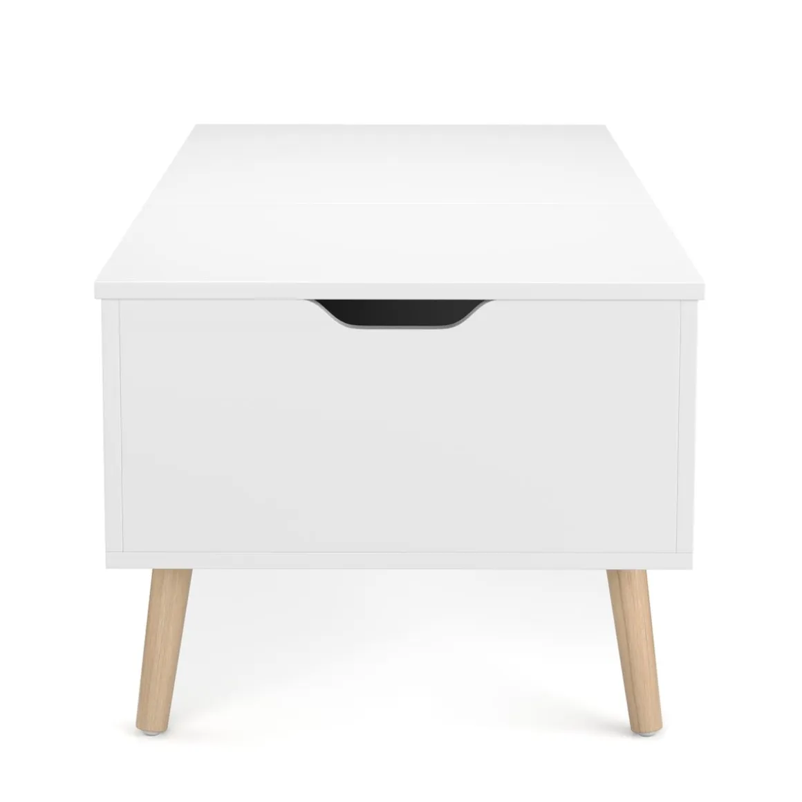 Beistelltisch Laptoptisch NORDIC 101 x 51 x 44 cm weiss
