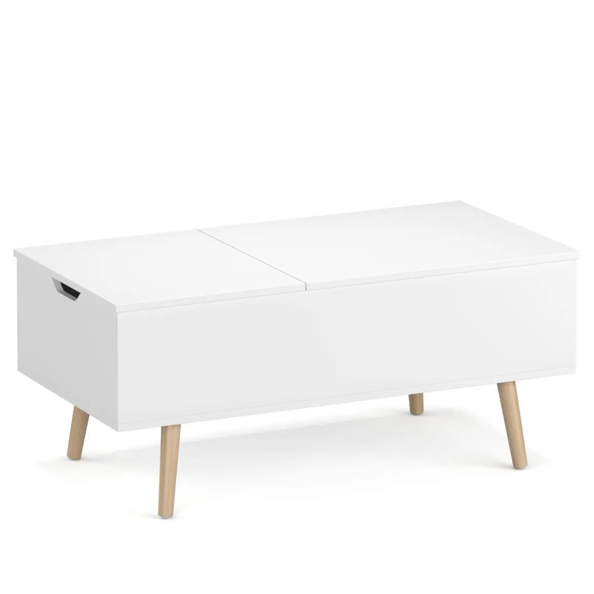 Beistelltisch Laptoptisch NORDIC 101 x 51 x 44 cm weiss