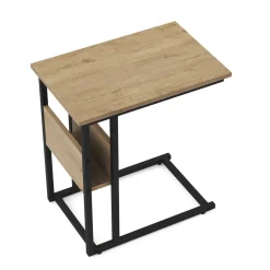 Beistelltisch LAURA 55 x 36 x 59 cm braun/schwarz