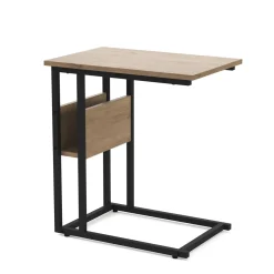 Beistelltisch LAURA 55 x 36 x 59 cm braun/schwarz