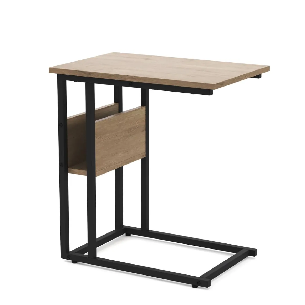 Beistelltisch LAURA 55 x 36 x 59 cm braun/schwarz