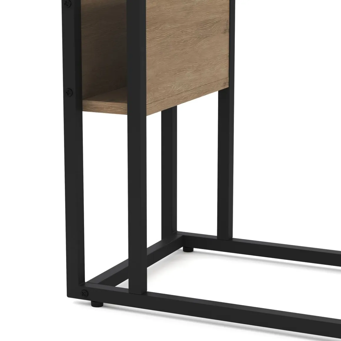 Beistelltisch LAURA 55 x 36 x 59 cm braun/schwarz