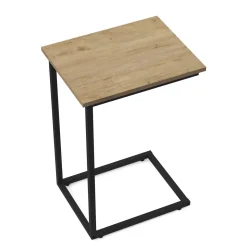 Beistelltisch LAURA 46 x 35 x 67 cm braun/schwarz