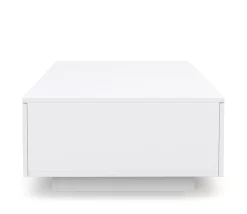 Beistelltisch LED CARINA 95 x 60 x 31 cm weiss