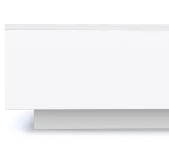 Beistelltisch LED CARINA 95 x 60 x 31 cm weiss