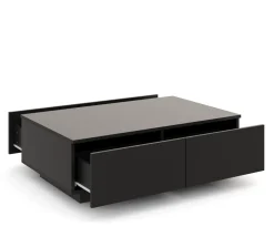 Beistelltisch LED CARINA 95 x 60 x 31 cm schwarz
