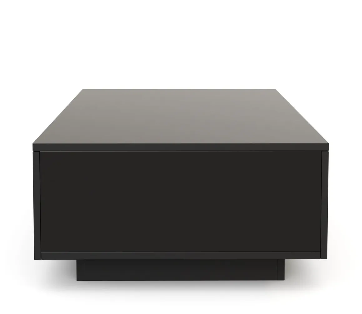 Beistelltisch LED CARINA 95 x 60 x 31 cm schwarz