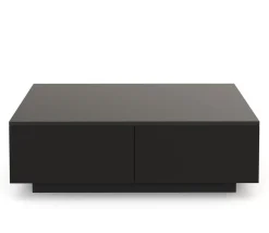 Beistelltisch LED CARINA 95 x 60 x 31 cm schwarz