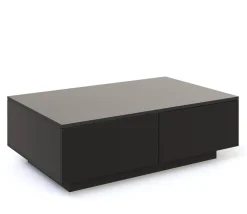 Beistelltisch LED CARINA 95 x 60 x 31 cm schwarz