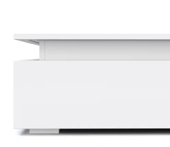 Beistelltisch LED MIRENA 75 x 75 x 29 cm weiss