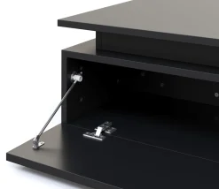 Beistelltisch LED MIRENA 75 x 75 x 29 cm schwarz