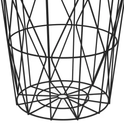 Beistelltisch LORAS rund 40 x 41 cm braun/schwarz
