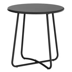 Beistelltisch Metall BELVRA rund 45 x 46 cm schwarz