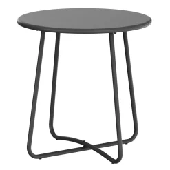 Beistelltisch Metall BELVRA rund 45 x 46 cm anthrazit