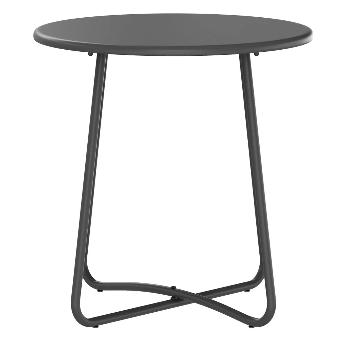 Beistelltisch Metall BELVRA rund 45 x 46 cm anthrazit