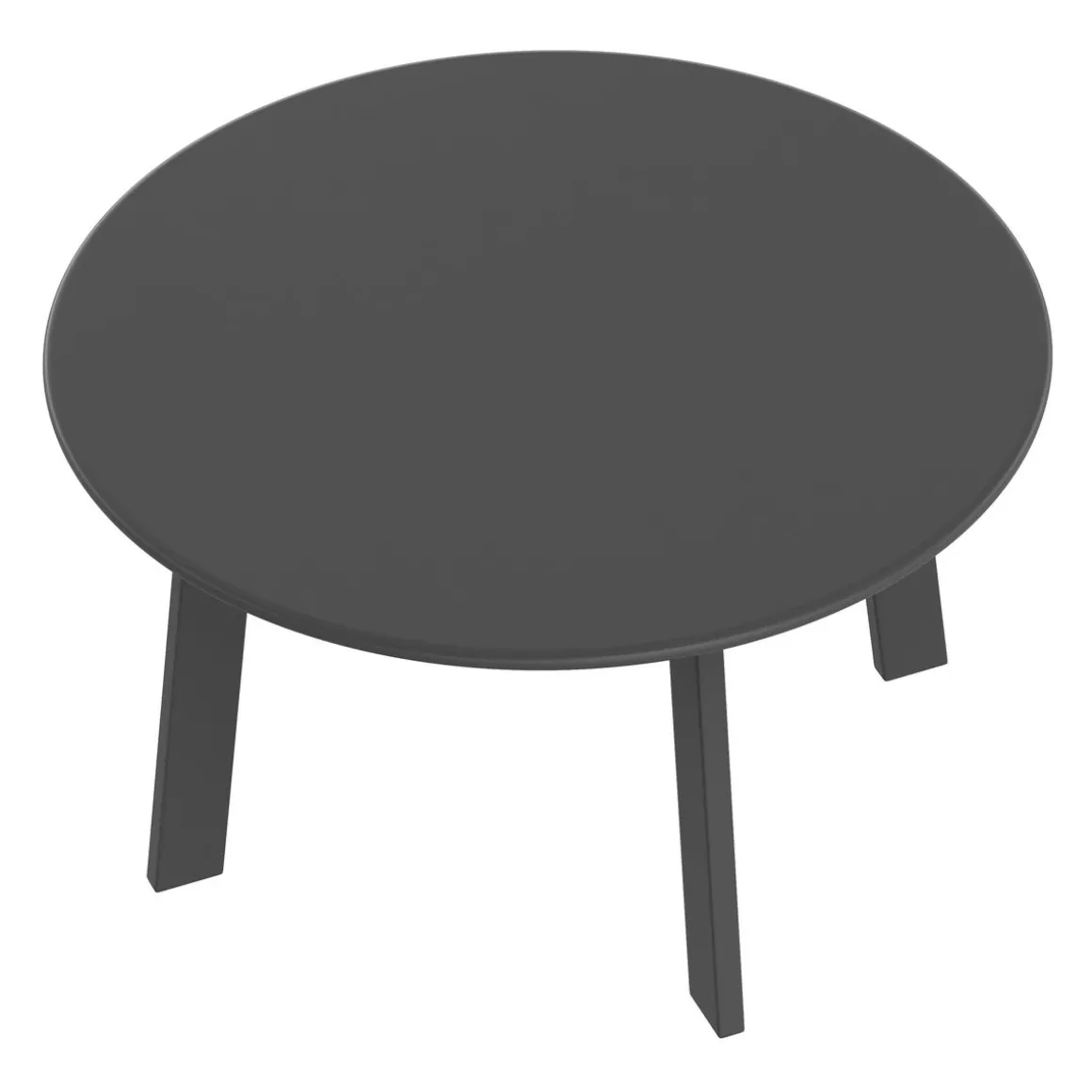 Beistelltisch Metall BERVIN rund 70 x 40 cm anthrazit